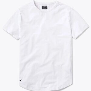 Cuts Clothing - AO Curve-Hem Tee (White, Medium)